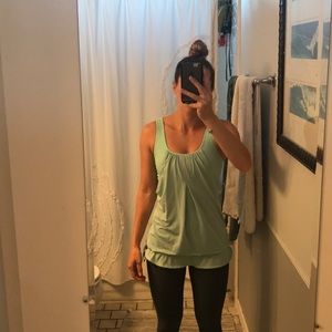 Teal lululemon adjustable tank